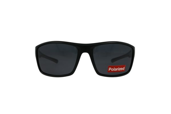 משקפי שמש ספורט - פלסטיק מרובעים (0862), Polarized, מבצע מיוחד מאופטיקה הלפרין, מוצגים על רקע לבן.
